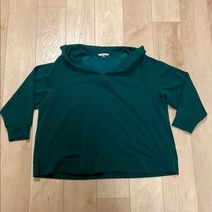 Cable & Gauge Hooded Pullover Sweater, sz 2X